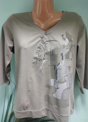 Блуза жіноча футболка з рукавами водолазка1 фото