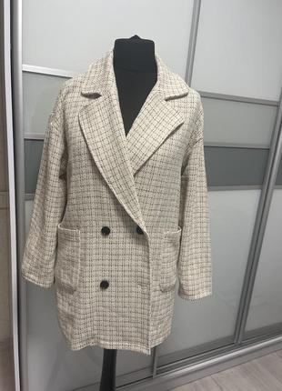 Твідовий жакет shein