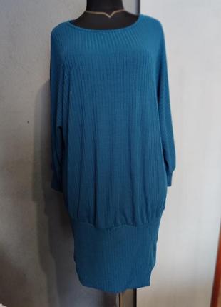 Плаття - туніка високий патент( низ) вертикальна полоска батал