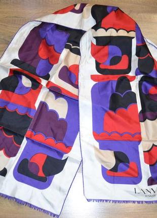 Lanvin paris шарф шовкова хустка літній оригінал шаль