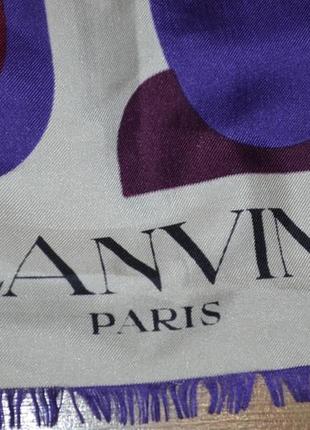 Lanvin paris шарф шовкова хустка літній оригінал шаль2 фото