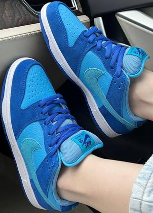 Кроссовки nike sb dunk raspberry blue1 фото