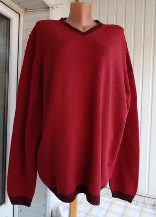 Брендовый шерстяной свитер джемпер большого размера батал5 фото