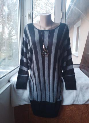 Брендовий ангоровий светр джемпер пуловер туніка ангора2 фото
