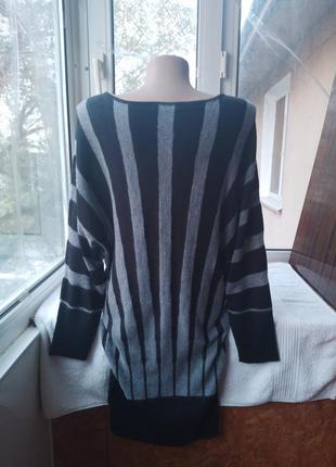 Брендовый ангоровый свитер джемпер пуловер туника ангора7 фото