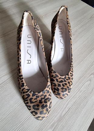 Туфли женские unisa гепард винтаж