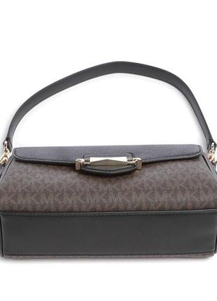 Сумка michael kors fleur shoulder bag canvas  black оригінал!! на подарунок  подарок6 фото