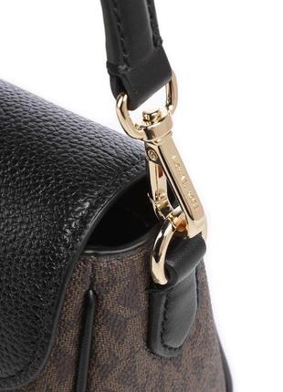 Сумка michael kors fleur shoulder bag canvas  black оригінал!! на подарунок  подарок4 фото