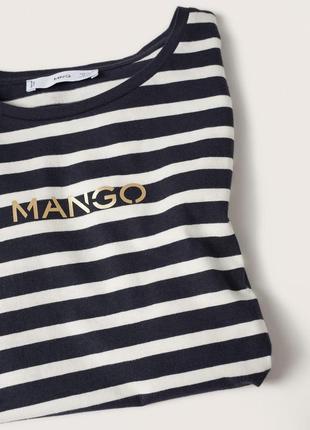 В наявності жіноча футболка mango з логотипом оригінал