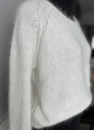 Білий светр з ангори4 фото