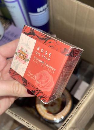 Мыло натуральное парфюмированное с розой