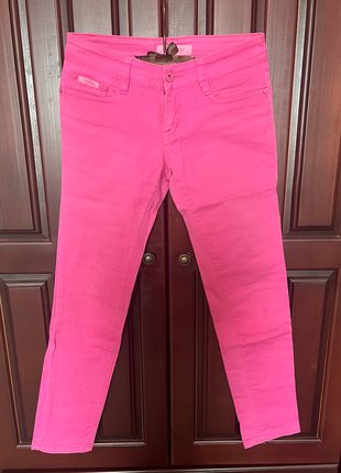 Розовые джинсы стрейч1 фото