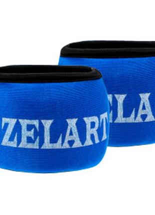 Обважнювачі манжети для рук zelart fi-6221-1_5 2x0,75 кг синій