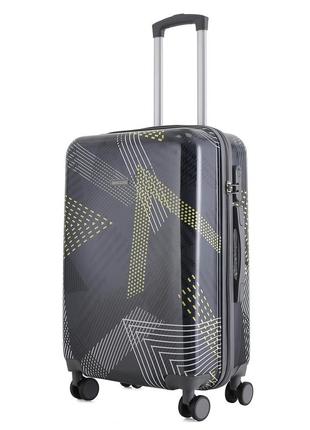 Валіза semi line 24" (s) black pattern (t5651-2)