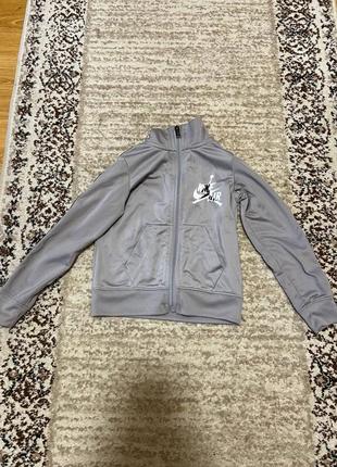 Кофта nike air jordan 3-4 года 98-104см серая