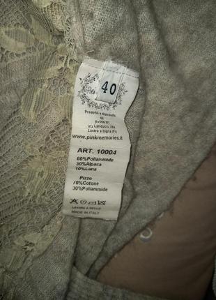 Кофта блуза альпака кружевна нарядна6 фото
