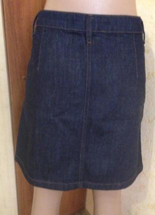 Юбка джинсовая короткая  на молнии -10 размер4 фото