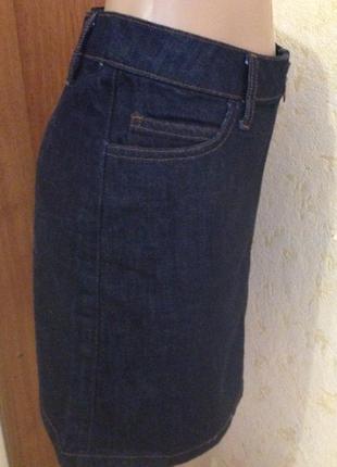 Юбка джинсовая короткая  на молнии -10 размер6 фото