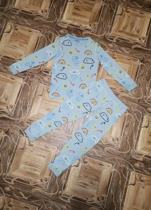 Хлопковая пижама на мальчика 5-6 лет marks&spencer