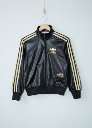 Adidas chile 62 жіноча олімпійка кроп топ адідас вінтаж vintage чорна nike champion ellesse y2k вінтажна кофта 38 м 8