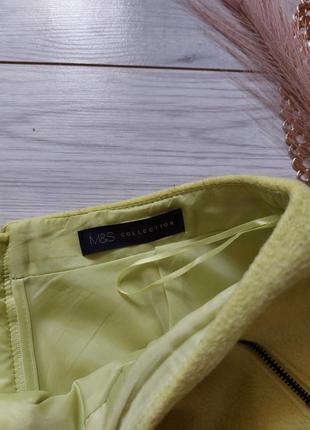 Невероятная плюшевая юбка лаймового цвета marks &amp; spencer4 фото