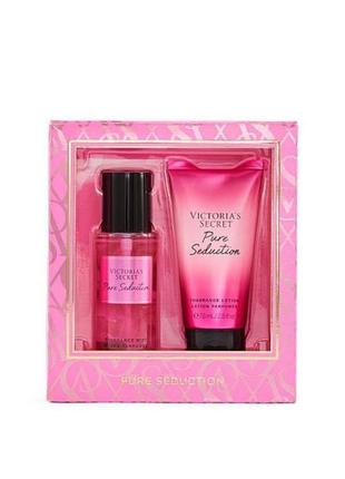 Подарунковий набір victoria’s secret mist & lotion mini duo gift pure seduction duo