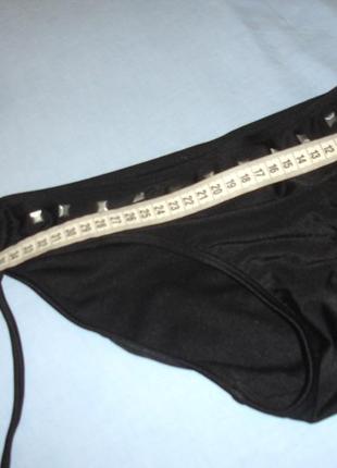 Низ от купальника раздельного трусики женские плавки размер 44 / 10 черный бикини6 фото