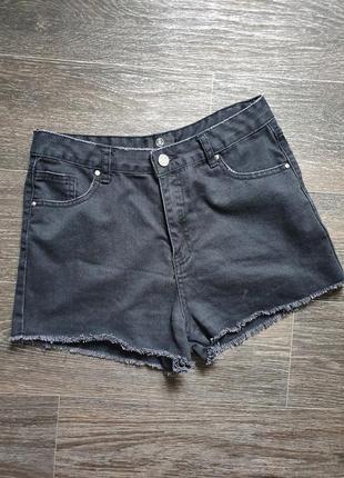 Джинсовые шорты с высокой посадкой размер с-м