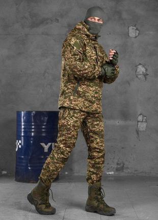 Весняний тактичний костюм predator хижак військова форма анорак і штани камуфляж7 фото