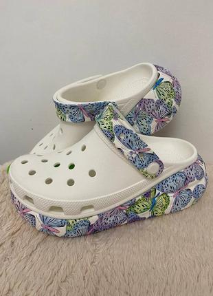 Classic crush butterfly clogs крокси метелики кроксы бабочки 36 37 38 392 фото