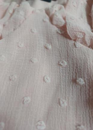 Блуза с обьемными рукавами фонариками буфами пышными кроп топ укороченная чашечки прозрачные рукава4 фото