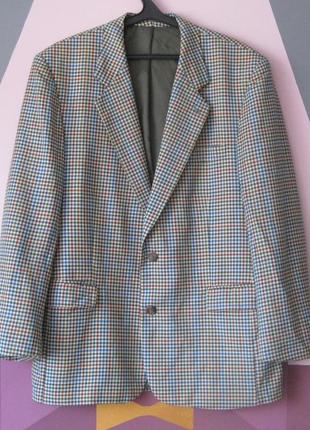 Carlo condini пиджак пиджак клетка коричневый зеленый многоцветный размер 52
