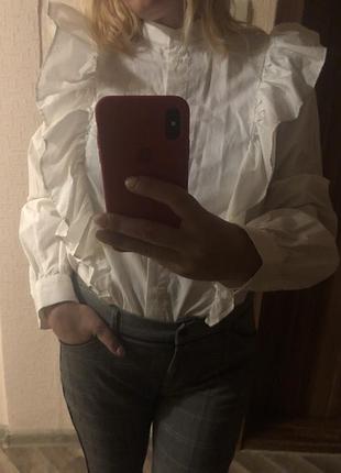 Рубашка с валанами