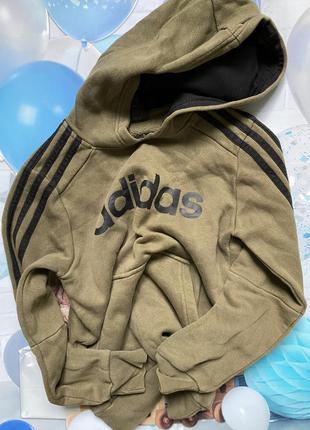 Adidas кофта спортивная толстовка свитшот 9-10 лет1 фото