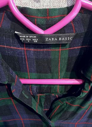 Zara сорочка в клітнку4 фото