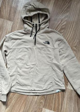 Укороченное худи от дорогого бренда the north face