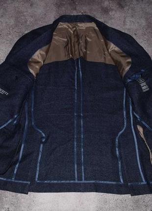 Hackett london wool linen blazer (мужской премиальный пиджак блейзер )6 фото