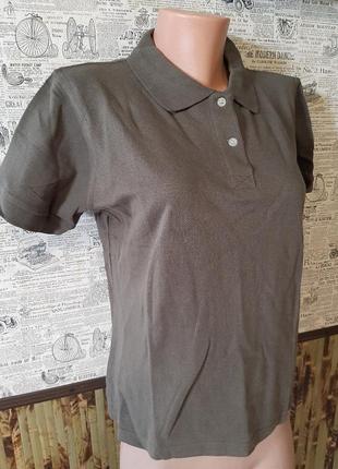 Новая женская футболка рубашка-поло. 100% хлопок