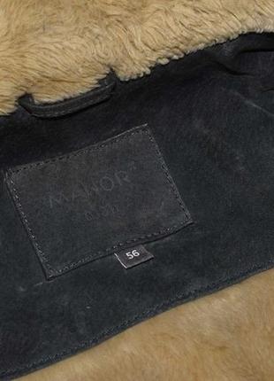 Manor fur leather jacket (мужская зимняя кожаная куртка на меху )6 фото