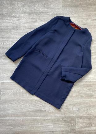 Стильний подовжений піджак жакет пальто легкий кардиган benetton 38/m