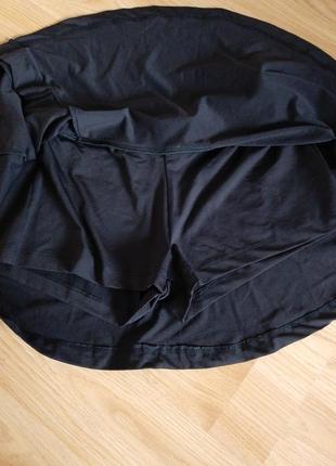 Юбка - шорты юбка шорты чёрная с светоотражающим элементом адидас6 фото