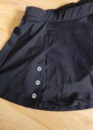 Юбка - шорты юбка шорты чёрная с светоотражающим элементом адидас3 фото