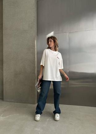 Базова жіноча футболка оверсайз lover❤️ якість супер5 фото