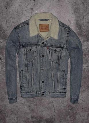 Levis trucker sherpa jacket (мужская джинсовая куртка шерпа левис )