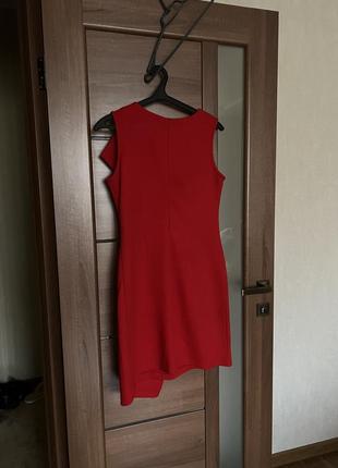 Стильная нарядная красное платье в стиле платье пиджак размер m  l-xl9 фото