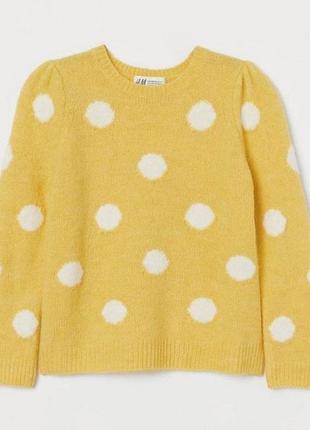 Джемпер свитер для девочки из смесовой шерсти h&m1 фото