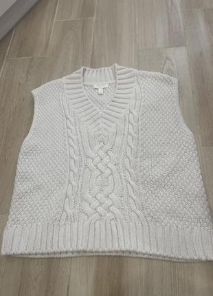 Житет вязаний безрукавка h&m