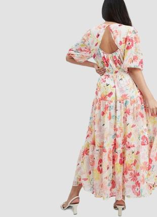 Шикарное воздушное платье wallis в цветочный принт3 фото