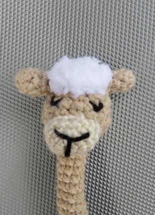 В'язані іграшки брелки гусь/альпака. гусь-довгусь та альпака-завязака7 фото