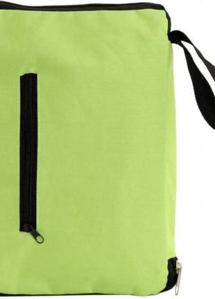 Універсальний складаний портативний візок-сумка для покупок на коліщатках зелений5 фото